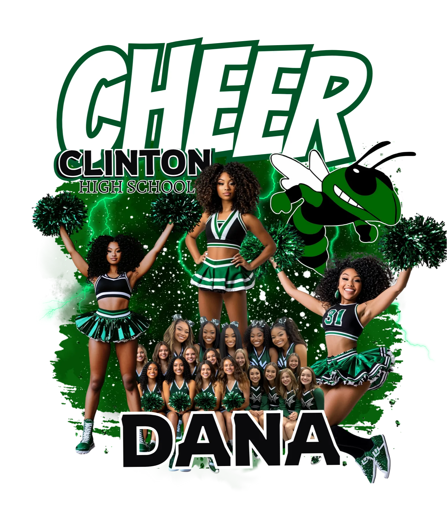 15 Editable Cheer Design Templates - Image 2