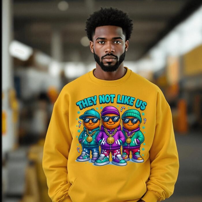 They Not Like Us Gingerbread Man PNG | Holiday Hip Hop Sublimation Design (Instant Download)