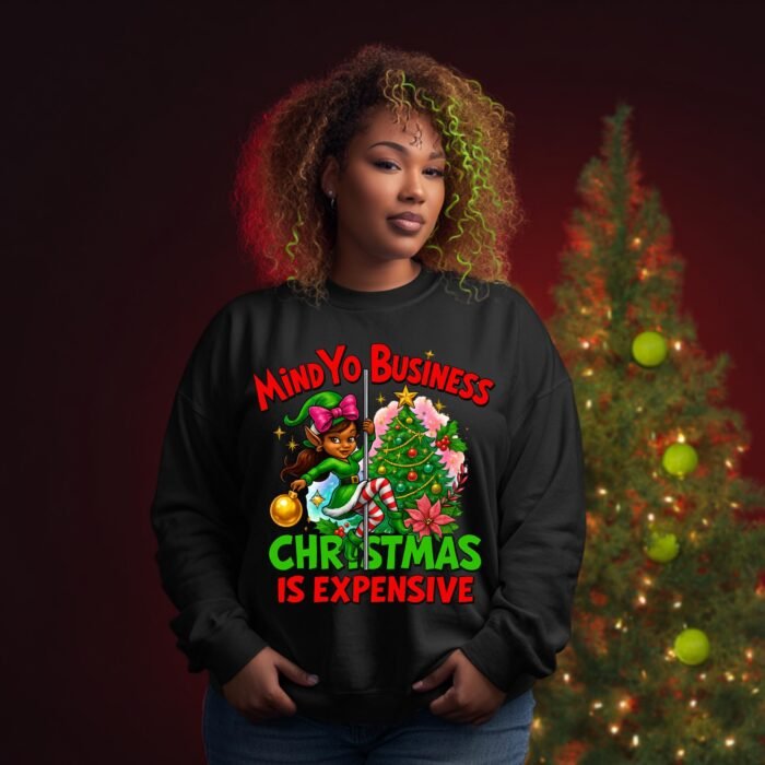Mind Yo Business, Christmas Is Expensive Fairy Elf PNG | Holiday Humor Sarcasm Sublimation