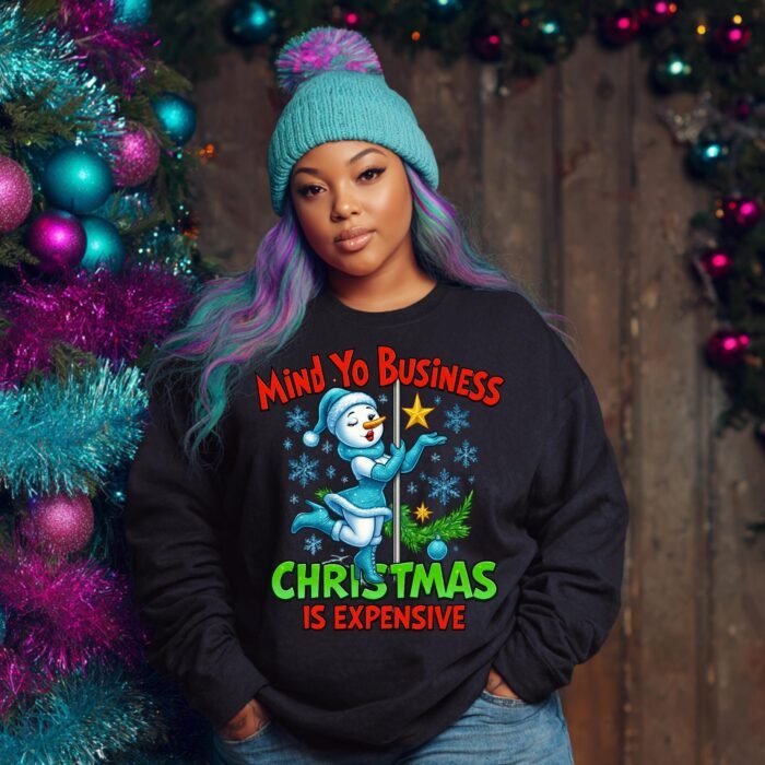 Mind Yo Business, Christmas Is Expensive Snowman PNG | Holiday Humor Sarcasm Sublimation