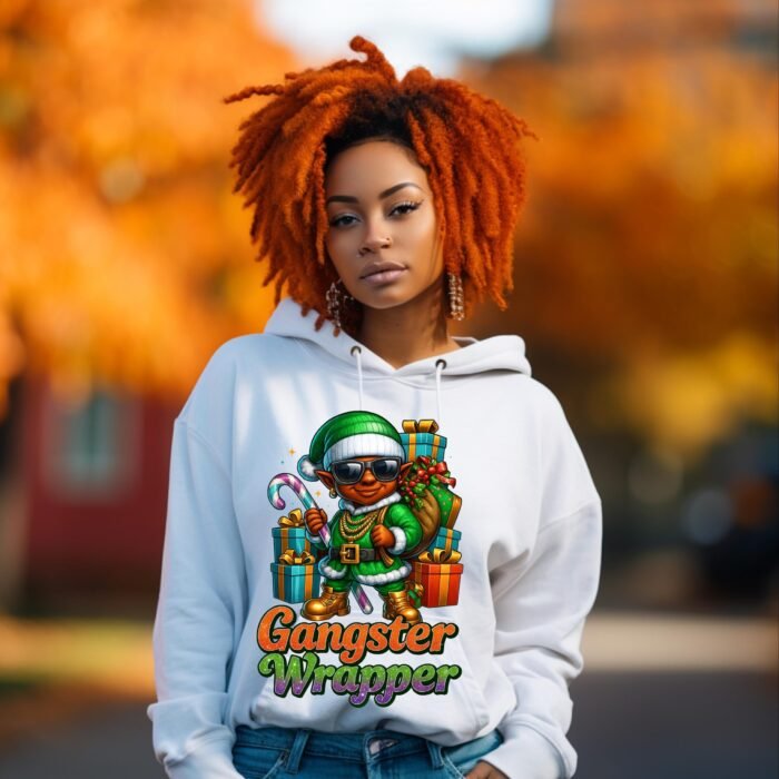 Gangsta Wrapper Christmas Elf PNG (Digital Download)