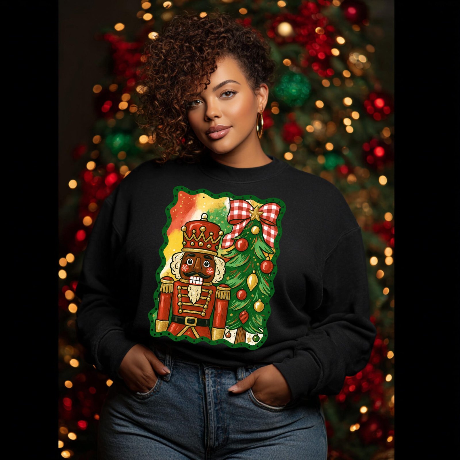 Black Nutcracker Christmas PNG | Afrocentric Holiday Clipart