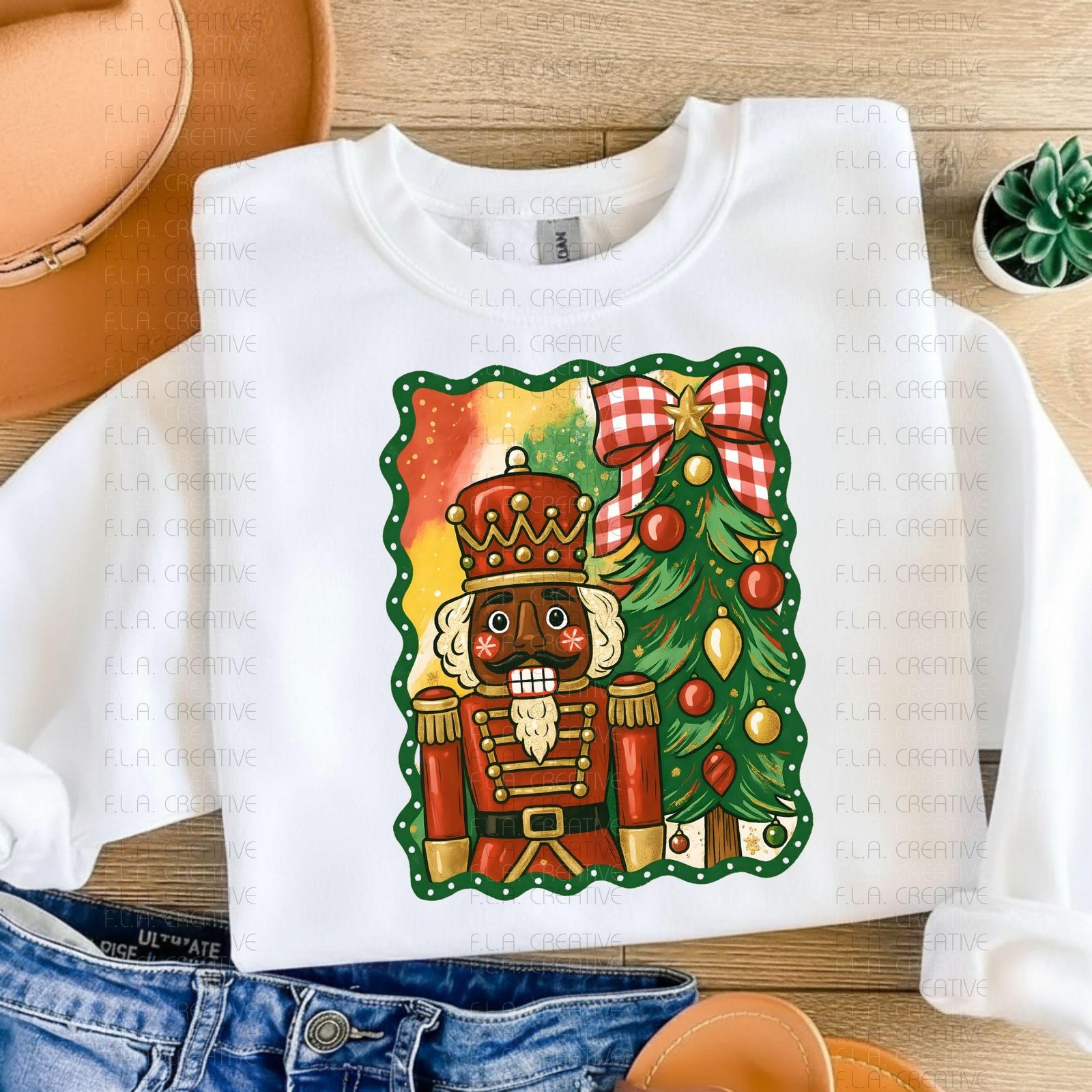 Black Nutcracker Christmas PNG | Afrocentric Holiday Clipart - Image 3