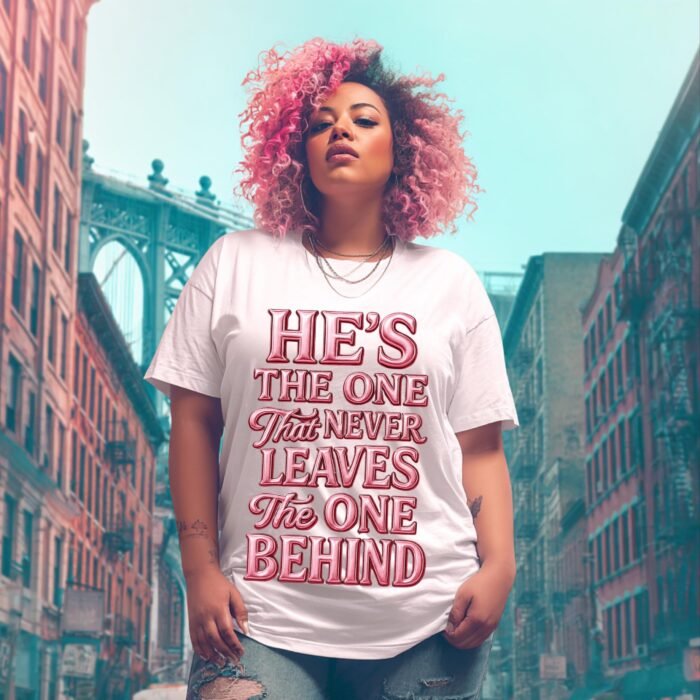 Christian PNG “He’s the One” Bible Verse Inspired Shirt Design | Faith Sublimation Art for DTF & Print | Instant Digital Download File