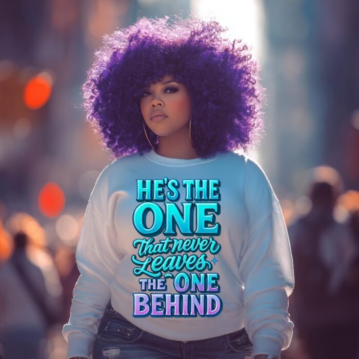 Alternative view of Christian PNG “He’s the One” Bible Verse Inspired Shirt Design | Faith Sublimation Art for DTF & Print | Instant Digital Download File