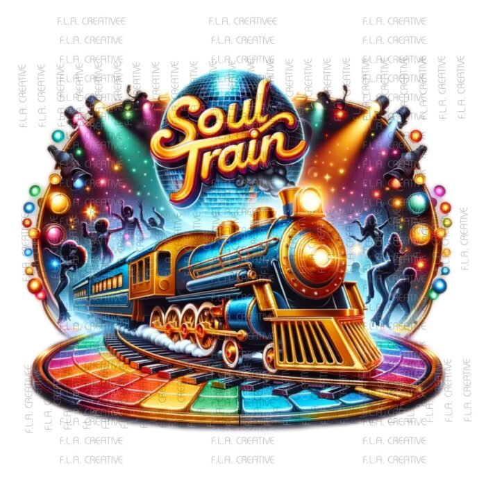 Alternative view of Retro Soul Train PNG, Disco Music Shirt Design (Digital Download)