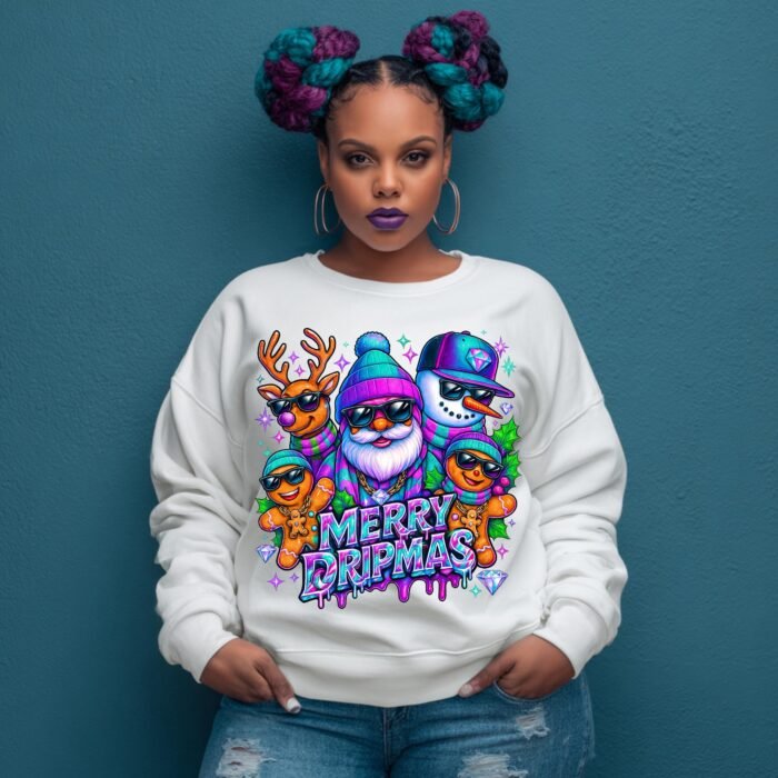 Merry Dripmas PNG, Hip Hop Christmas, Urban Holiday Design (Digital Download)