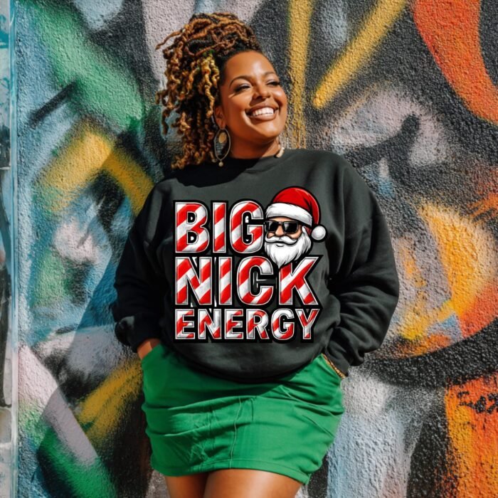 Big Nick Energy Christmas PNG | Urban Holiday Humor Sublimation Design (Instant Dowload)