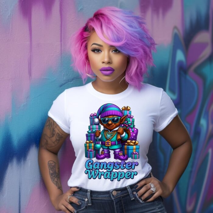 Gangsta Wrapper Christmas Elf PNG (Digital Download)