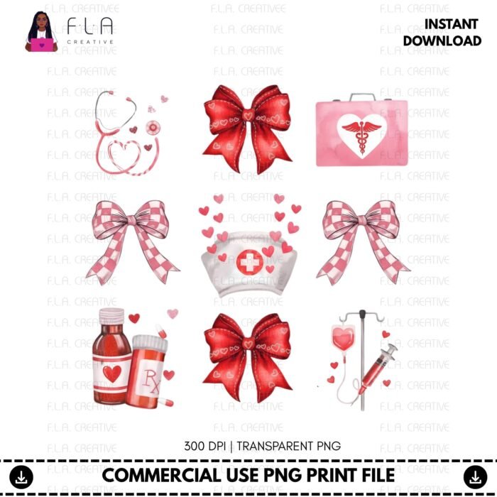 Alternative view of Nurse Valentine Png (Digital Download)