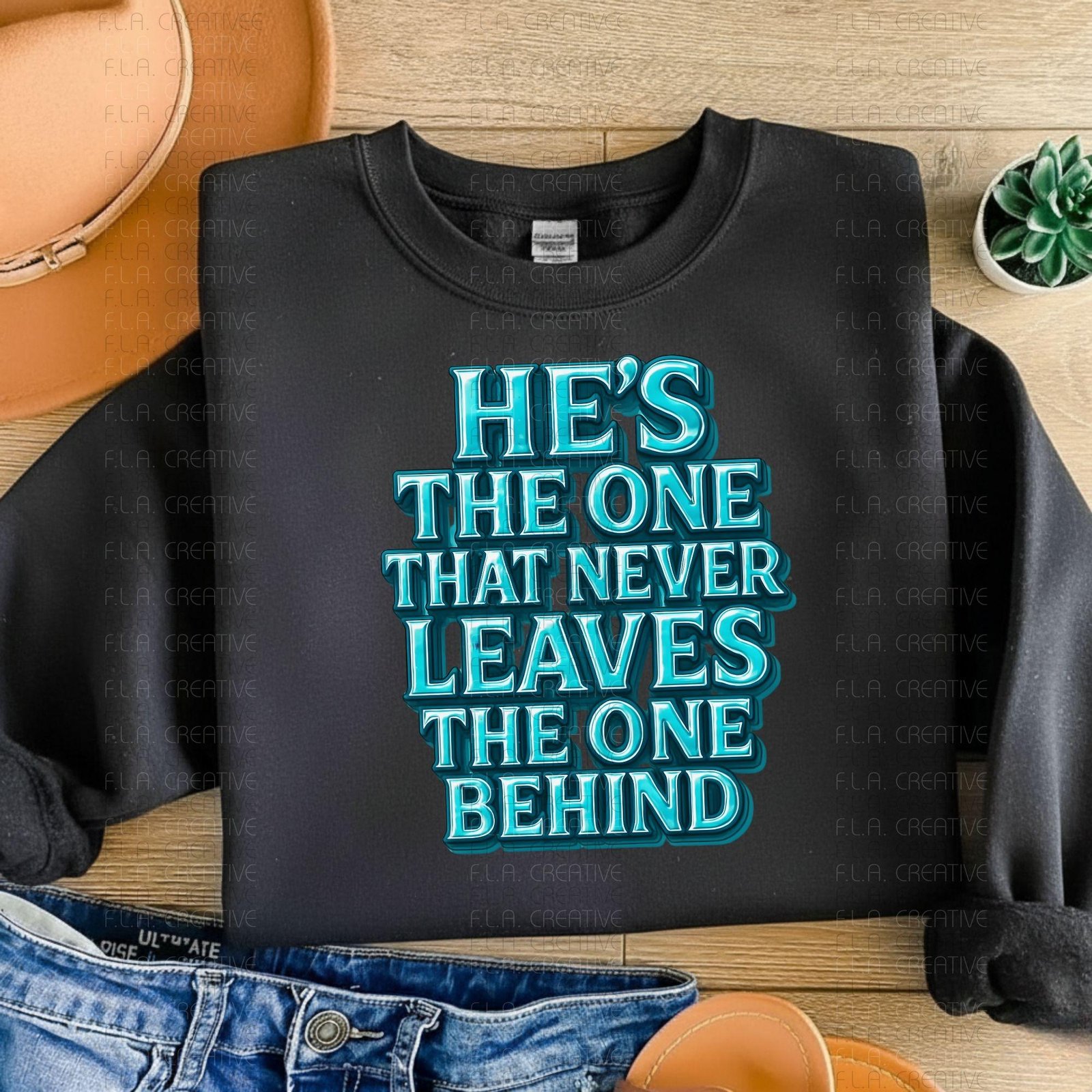 Christian PNG “He’s the One” Bible Verse Inspired Shirt Design | Faith Sublimation Art for DTF & Print | Instant Digital Download File - Image 4