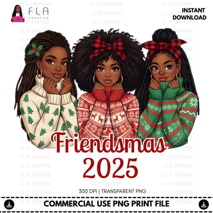 Alternative view of Friendsmas 2025 PNG