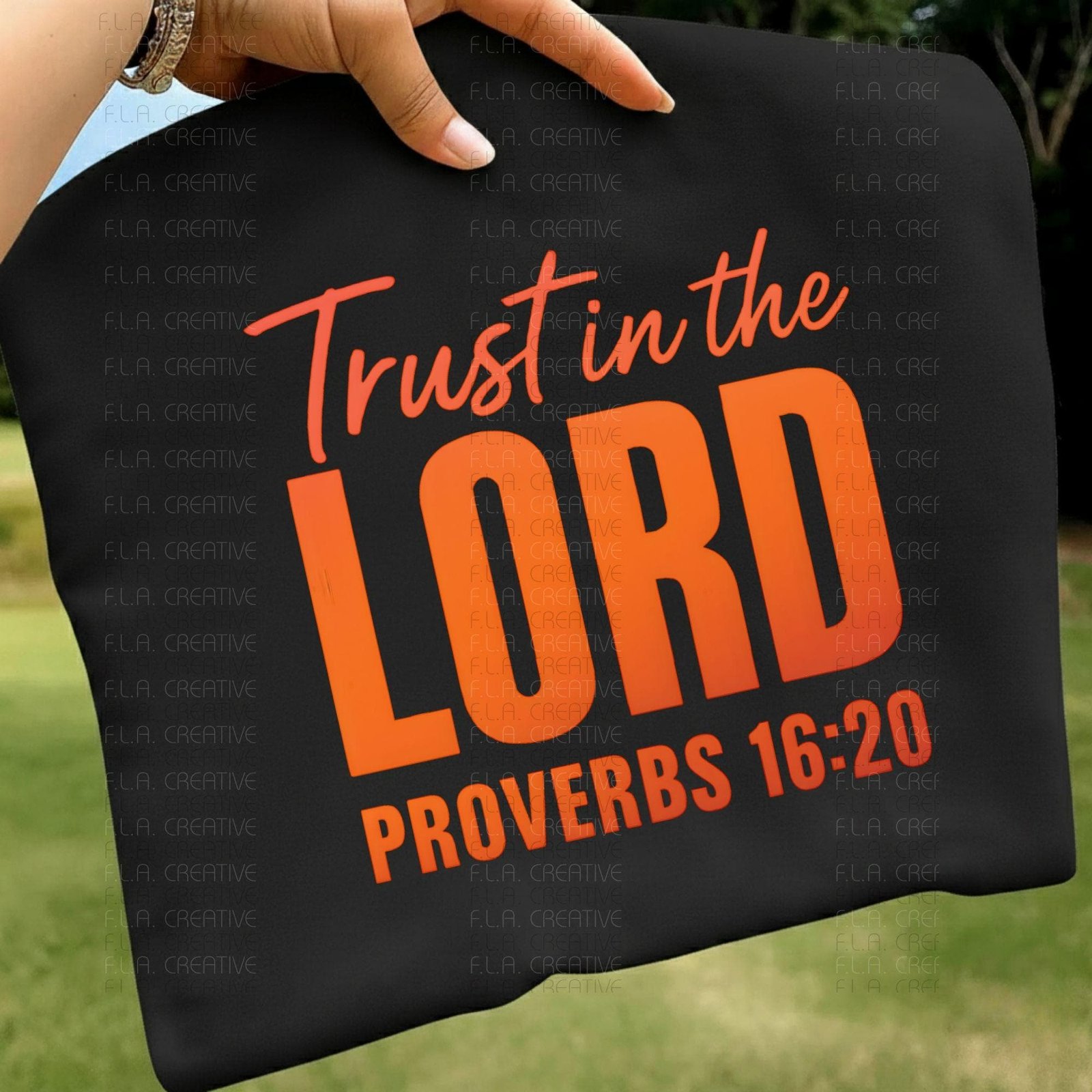 Trust in the Lord Proverbs 16:20 PNG | Christian Bible Verse Shirt Design | Scripture Faith Quote Sublimation | Instant Digital Download - Image 4