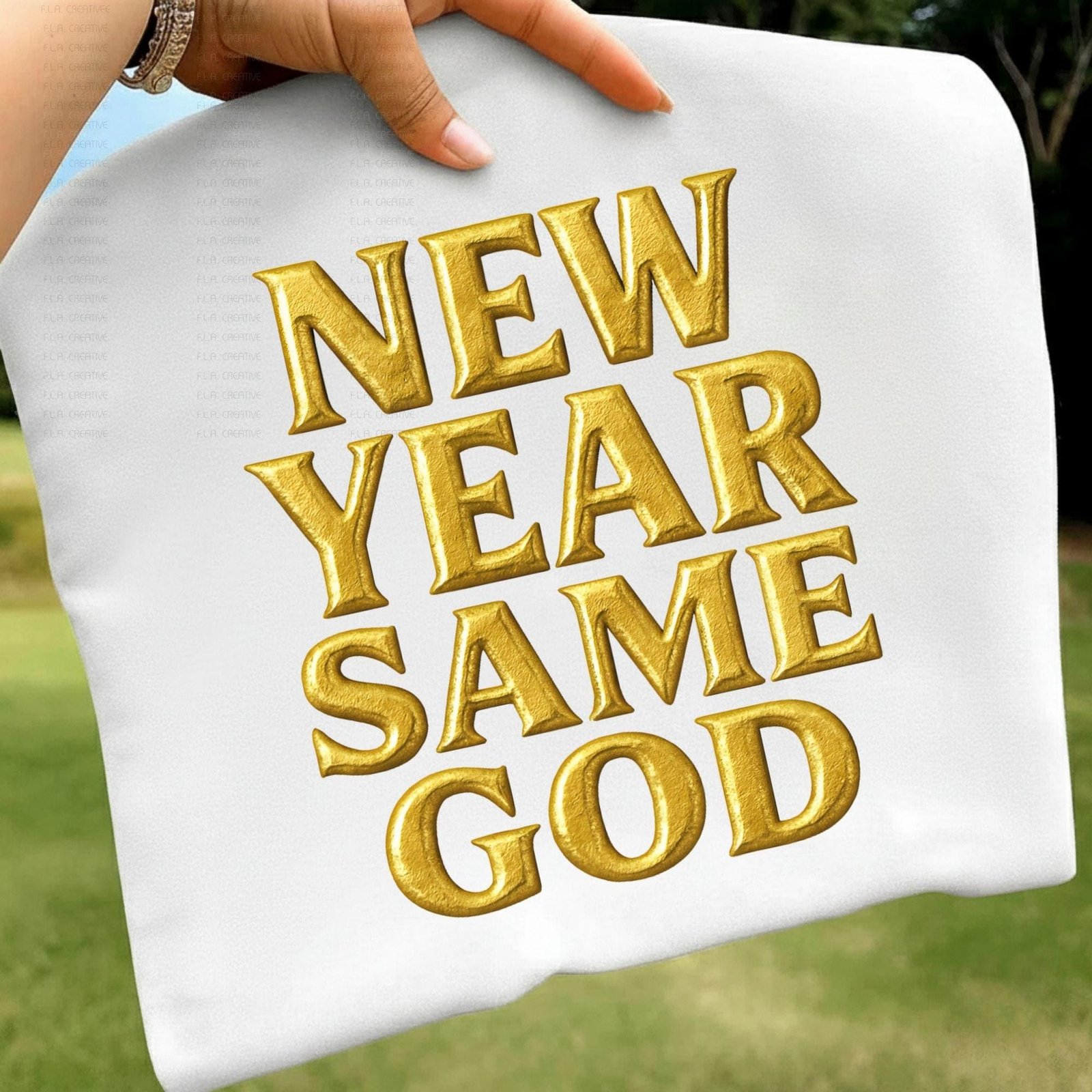 New Year Same God PNG, Christian New Year Shirt Design, Faith Quote Graphic, Religious Sublimation, DTF Print File, Instant Digital Download - Image 3