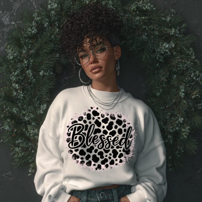 Blessed Leopard Print PNG, Retro Leopard Blessed Shirt Design, Christian Quote PNG for Women, Sublimation PNG, Dtf Transfer,