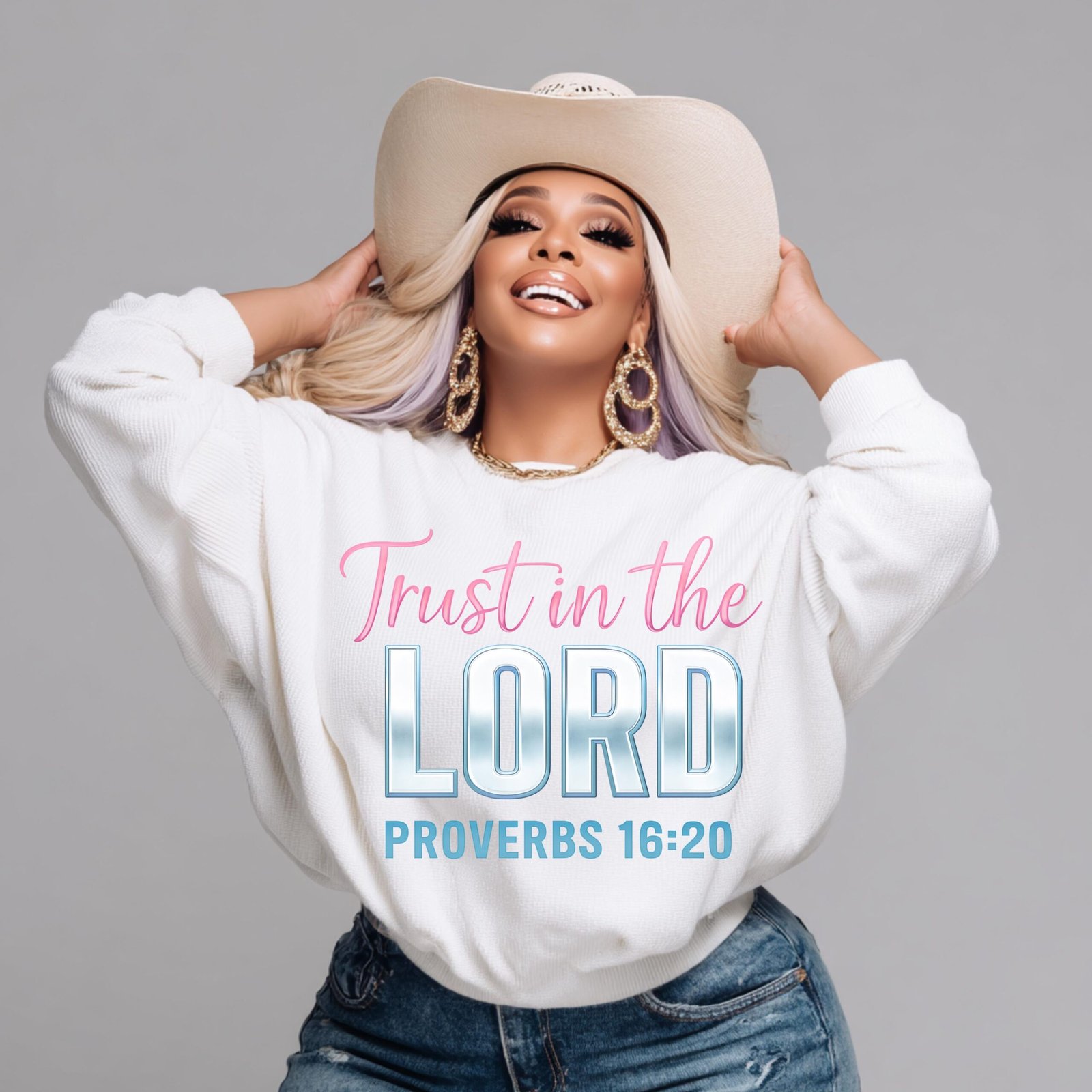 Trust in the Lord Proverbs 16:20 PNG | Christian Bible Verse Shirt Design | Scripture Faith Quote Sublimation | Instant Digital Download