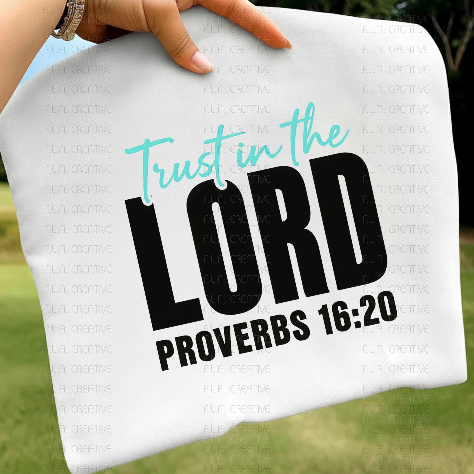 Trust in the Lord Proverbs 16:20 PNG | Christian Bible Verse Shirt Design | Scripture Faith Quote Sublimation | Instant Digital Download - Image 3