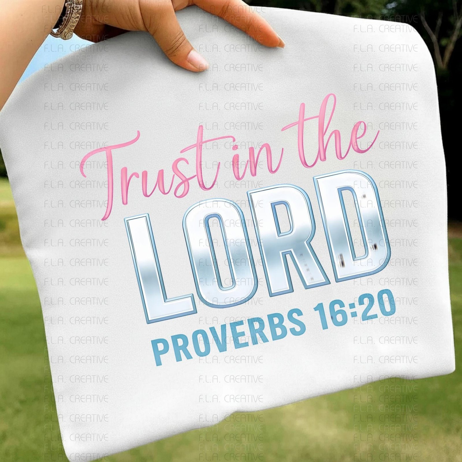 Trust in the Lord Proverbs 16:20 PNG | Christian Bible Verse Shirt Design | Scripture Faith Quote Sublimation | Instant Digital Download - Image 4