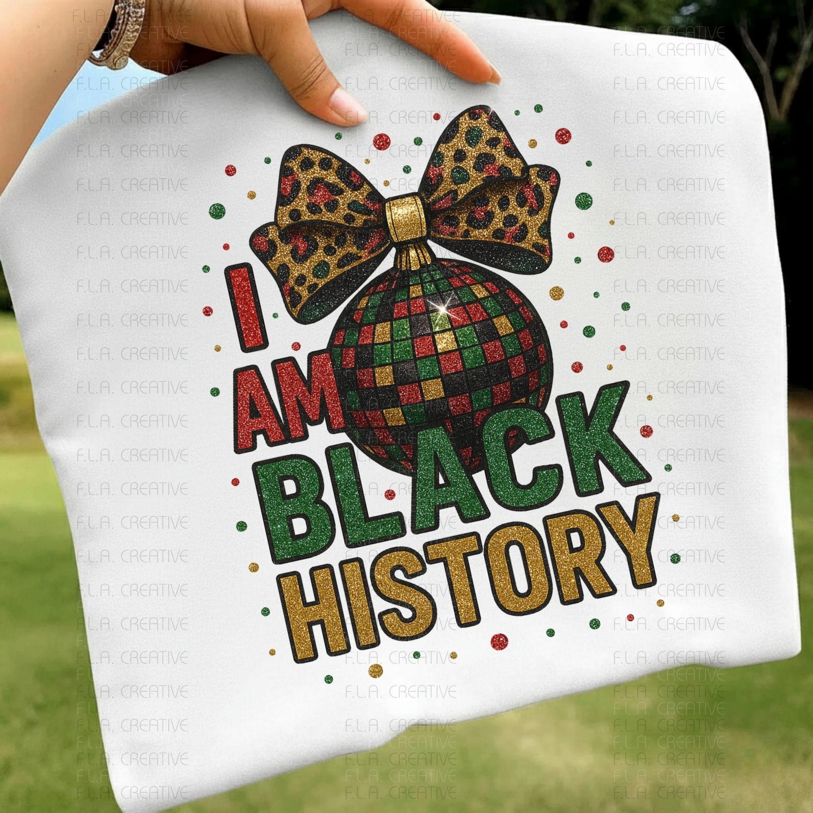 I am Black History PNG for Sublimation & DTF | Afrocentric Black Pride Shirt Design | Juneteenth Clipart - Image 3