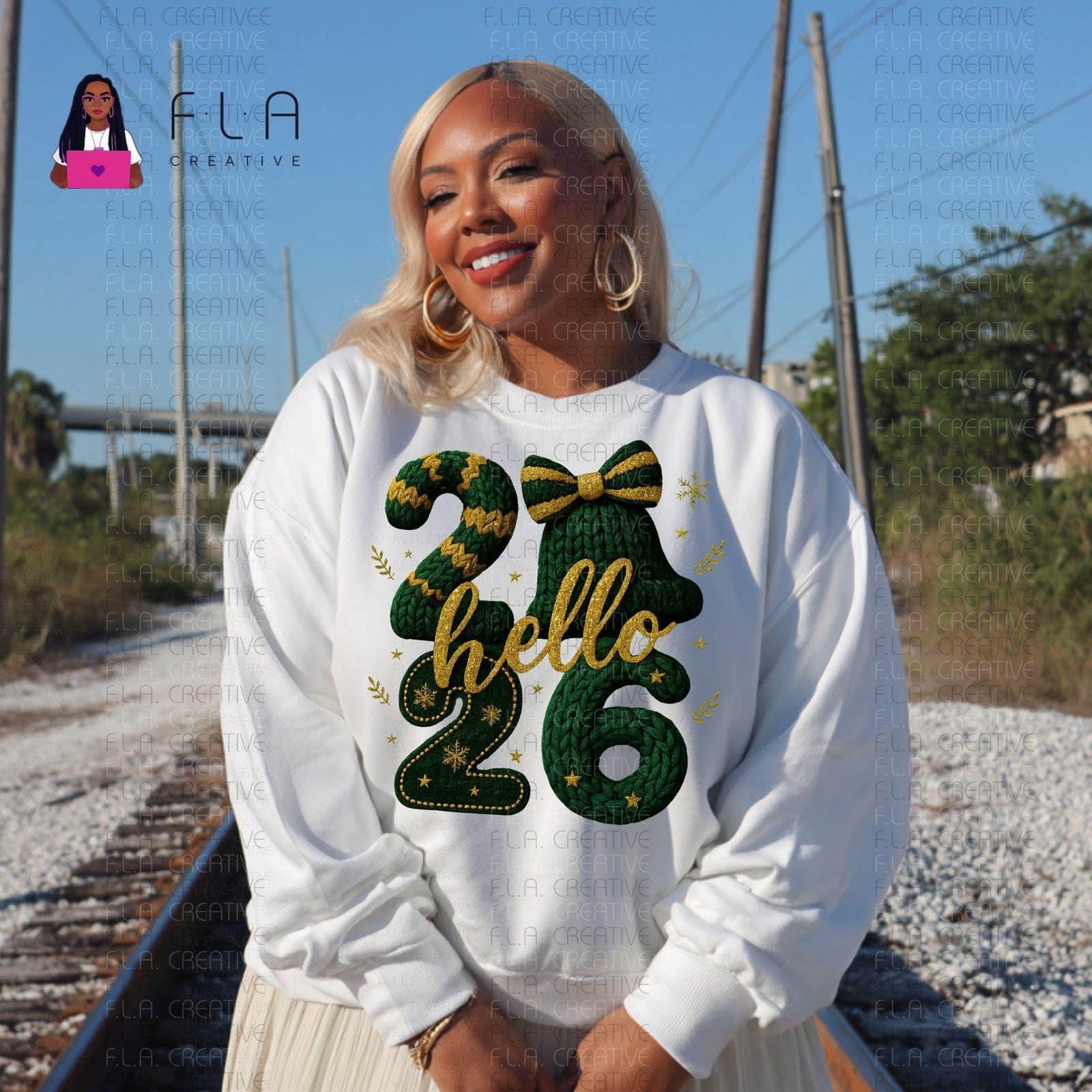 Hello 2026 PNG Bundle, New Year Shirt Png, Faux Knit 2026 Design, Sublimation Png, DTF Print File, Commercial Use - Image 4