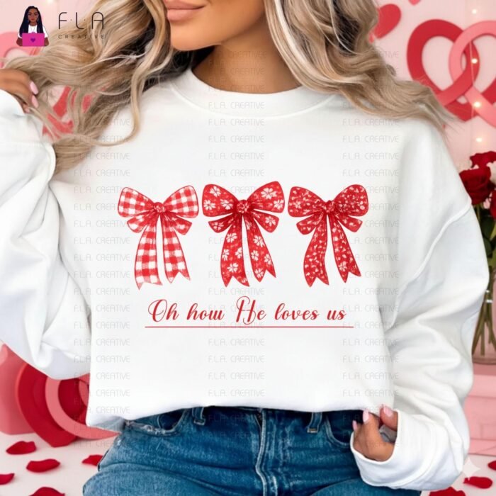 Christian Valentine Bows PNG Bundle | Ephesians 2:4-8 (Digital Download)