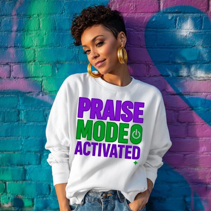 Praise Mode Activated PNG | Spiritual Quote Shirt Design  (Instant Download)