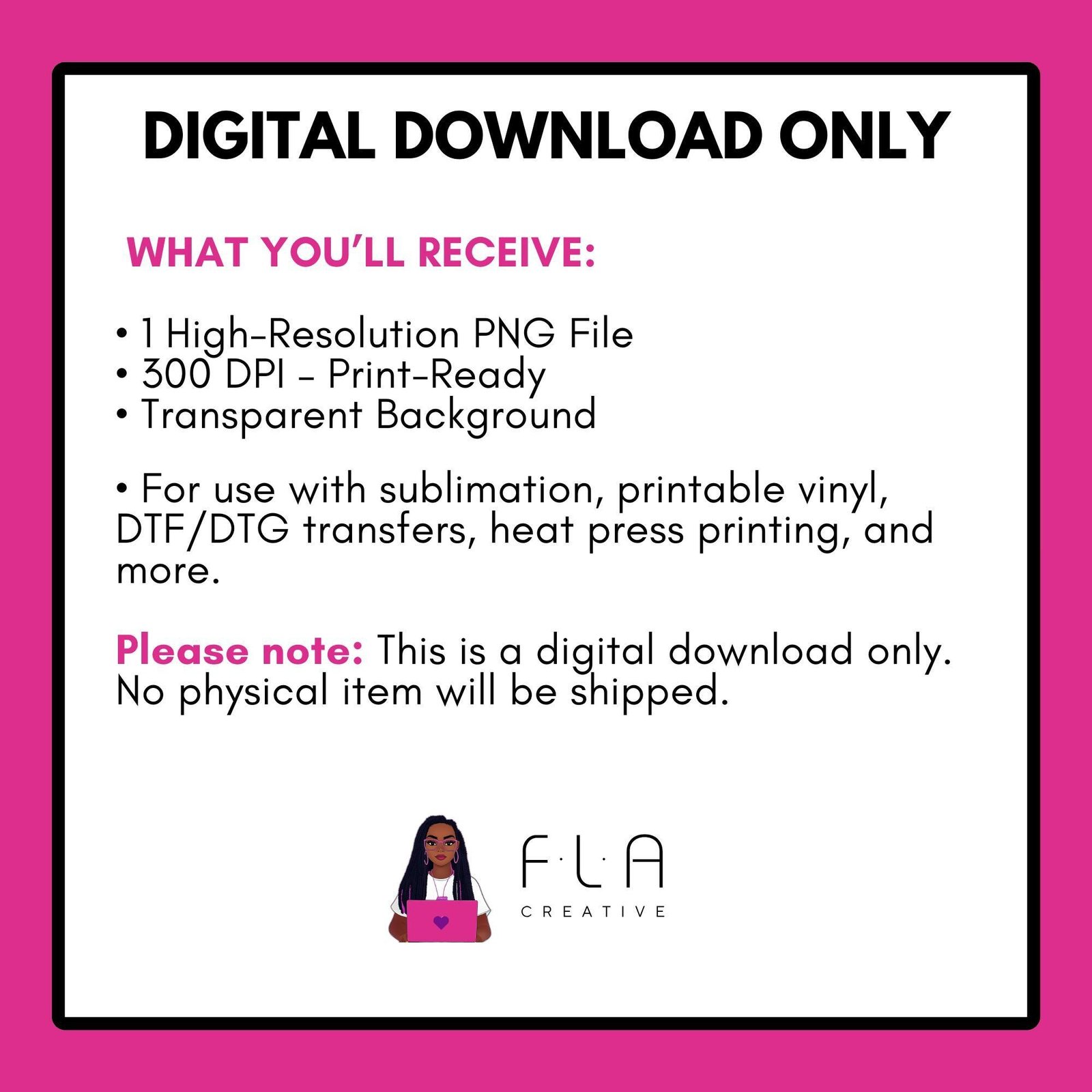 Main Character Energy Pink PNG | Vibrant Funny Girl Shirt Design | Sublimation/DTF File for Apparel | Instant Digital Download PNG - Image 3