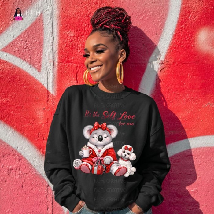 Alternative view of Valentine's Day Self Love Koala PNG,  Cute Valentines Sublimation ( Instant Digital Download )