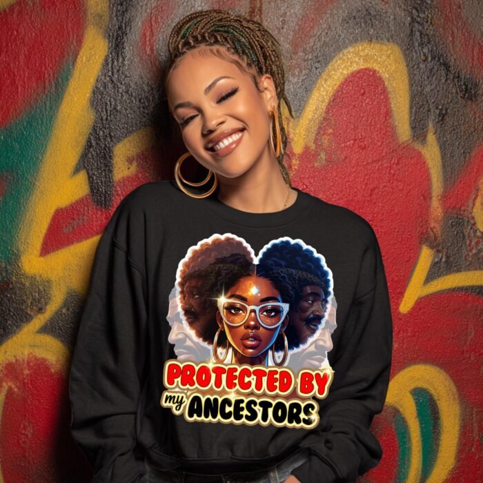 Alternative view of Protected By My Ancestors: Afrocentric Melanin Art  (Instant Download)