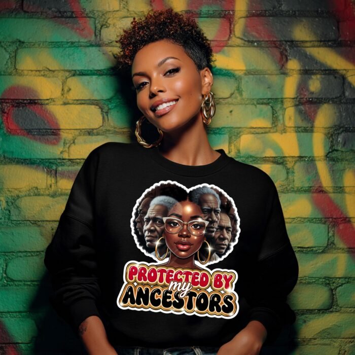 Alternative view of Protected By My Ancestors: Afrocentric Melanin Art (Instant Download)