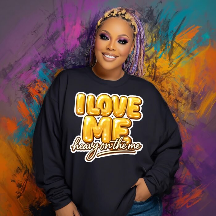 Alternative view of I Love Me Quote PNG: Bold Retro Bubble Style (Instant Download)