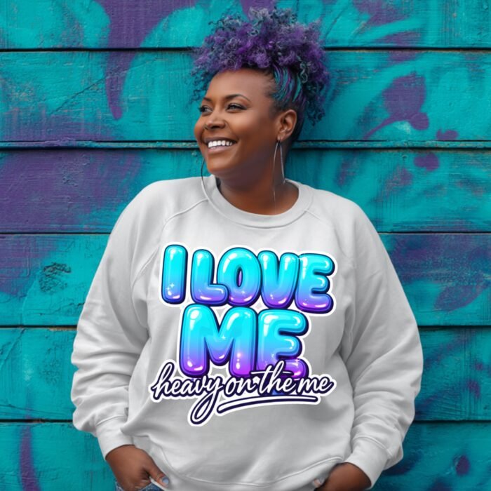 Alternative view of I Love Me Quote PNG: Bold Retro Bubble Style (Instant Download)